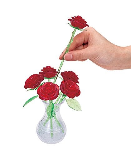 بيفرلي 47 قطعة لغز كريستال 6 وردة حمراء - Image 5